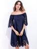Sexy Hollow Off-shoulder Mini Dress