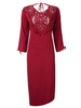Sexy Hollow Out Backless Crochet Slit Maxi Women Quarter Dress