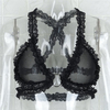 Sexy Lace Deep Plunge Criss-cross Back Temptation Unlined Bralettes