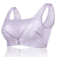 Sexy Lace Embroidery Breathable Mesh Bras Push Up Underwire Bra