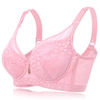 Sexy Lace Hem Lightly Lined Gather Breathable Underwire Bras