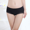 Sexy Lace Hem Seamless Soft Panties Breathable Low Waist Underwear For Women