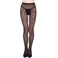 Sexy Lace Multi Pattern Openwork Jacquard Tattoo Deodorize Fishnet Pantynose For Women