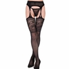Sexy Lace Pantyhose Hollow Out Mesh Fishnet Open Crotch Intimate Lingerie For Women