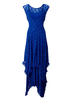 Sexy Lace Patchwork Sleeveless Irregualr Hem Women Dress