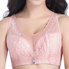 Sexy Lace-trim Full Coverage Wireless Soft Lightly Lined Bando Bras