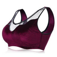 Sexy Lace-trim Soft Wireless Breathable Removable Padding Vest Bras