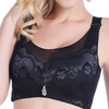 Sexy Lace-trim Wireless Busty Breathable Cotton Embroidered Bando Bras