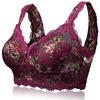 Sexy Lace V Neck Seamless Vest Bras No Rims Floral Tank Top Bra