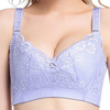 Sexy Lace Wireless Breathable Lightly Lined Soft Gather Embroidered Bras