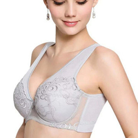 Sexy Lightly Lined Low Cut Full Coverage Embroidered Bras