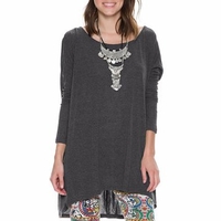 Sexy Loose Casual Backless Round Neck Hollow Out Blouse