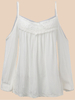 Sexy Loose Lace Crochet Strap Off Shoulder Women Chiffon Blouse