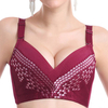 Sexy Mesh Breathable Deep V Wireless Gather Adjustable No Padding Thin Bras