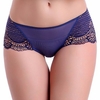 Sexy Mesh Breathable Seamless Embroidery Panties Low Waist Underwear For Women