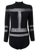 Sexy Mesh Patchwork Women Slim Jumpsuit