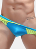 Sexy Mesh Stitching Briefs Quick Drying Hot Spring Swimsuits Trunks for Men