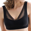 Sexy Mesh Wireless Breathable Full Coverage Vest Yoga Sleeping Bras Tank Top