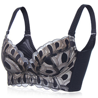 Sexy Mesh Wireless Breathable No Padding Lotus Gather Lotus Bras