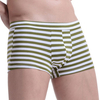 Sexy Mid Waist U Convex Striped Cotton Boxer Underwear for Men
