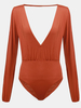 Sexy Off Shoulder Backless Deep V-Neck Pleated Stretch Women Jumpsuit