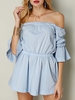 Sexy Off-shoulder Flouncing Horn Sleeve Women Mini Dress
