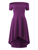 Sexy Off-shoulder Irregular Short Sleeve Women Dress