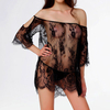 Sexy Off Shoulder See Through Babydoll Temptation Lace Hollow Nightdress For Women