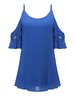 Sexy Off Shoulder Straps Hollow Backless Blouse For Women