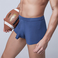 Sexy Personality Elephant Shaped Breathable Modal Soft U Convex Boxers for Men