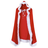 Sexy Princess Christmas Costume Cosplay Red Hooded Cape For Women