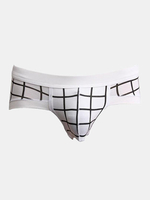 Sexy Pringting Soft Comfortable Modal Mid Waist Briefs Underwear for Men