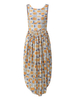 Sexy Print Irregular Backless Sleeveless O-neck Blouse For Women