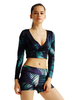 Sexy Printed Fitness Exercise Yoga Shorts For Women