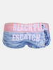 Sexy Printing Slim Fit Water Repellent Briefs Trunk Swimsuits for Men