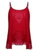 Sexy Pure Color V-Neck Spaghetti Strap Women Chiffon Blouse