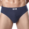 Sexy Pure Cotton Mid Waist Breathable Briefs Underwear for Men