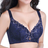 Sexy Push Up Adjustable U Shape Back Deep Plunge Embroidered Bras