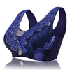 Sexy Push Up Embroidered Breathable Mesh Lightly Lined Bando Bras