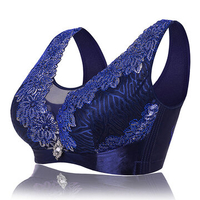 Sexy Push Up Embroidered Breathable Mesh Lightly Lined Bando Bras