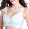 Sexy Push Up Lightly Lined Lace-trim Underwire Low Cut Gather Adjustable Bras