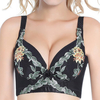 Sexy Push Up Plunge Vice Breast Shaper Gather Embroidered Bras