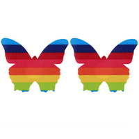 Sexy Rainbow Multi Shape Disposable Backless Strapless Invisible Sticky Bras