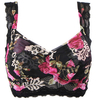 Sexy Rose Printing Elastic Vest Bras Breathable Wireless Tank Top Bra