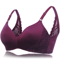 Sexy Seamfree Breathable Wireless Gather Full Coverage Lace Back Bras