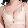 Sexy Seamfree Deep Plunge Wireless Breathable Lace-trim Soft Bras