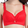Sexy Seamfree Lace-trim Wireless Breathable Embroidered Bras