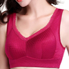 Sexy Seamfree V Neck Lace-trim Gather Wireless Full Coverage Bras