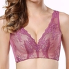 Sexy Seamless Breathable Gather Lace Soft Wireless Adjustable Bras