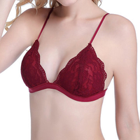 Sexy Seamless Lace Hollow Out No Rims Breathable Ultrathin Bras